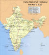 INDIA National Highway Network Map - Road Way Map