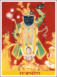 " Rajbhog Darshan "  -  Shrinath Ji, Nathdwara, Udaipur